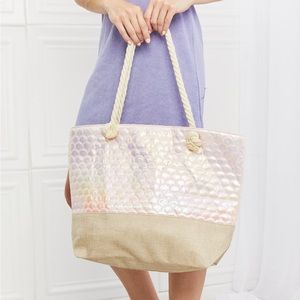 Mermaid Vibes Scalloped Tote Bag